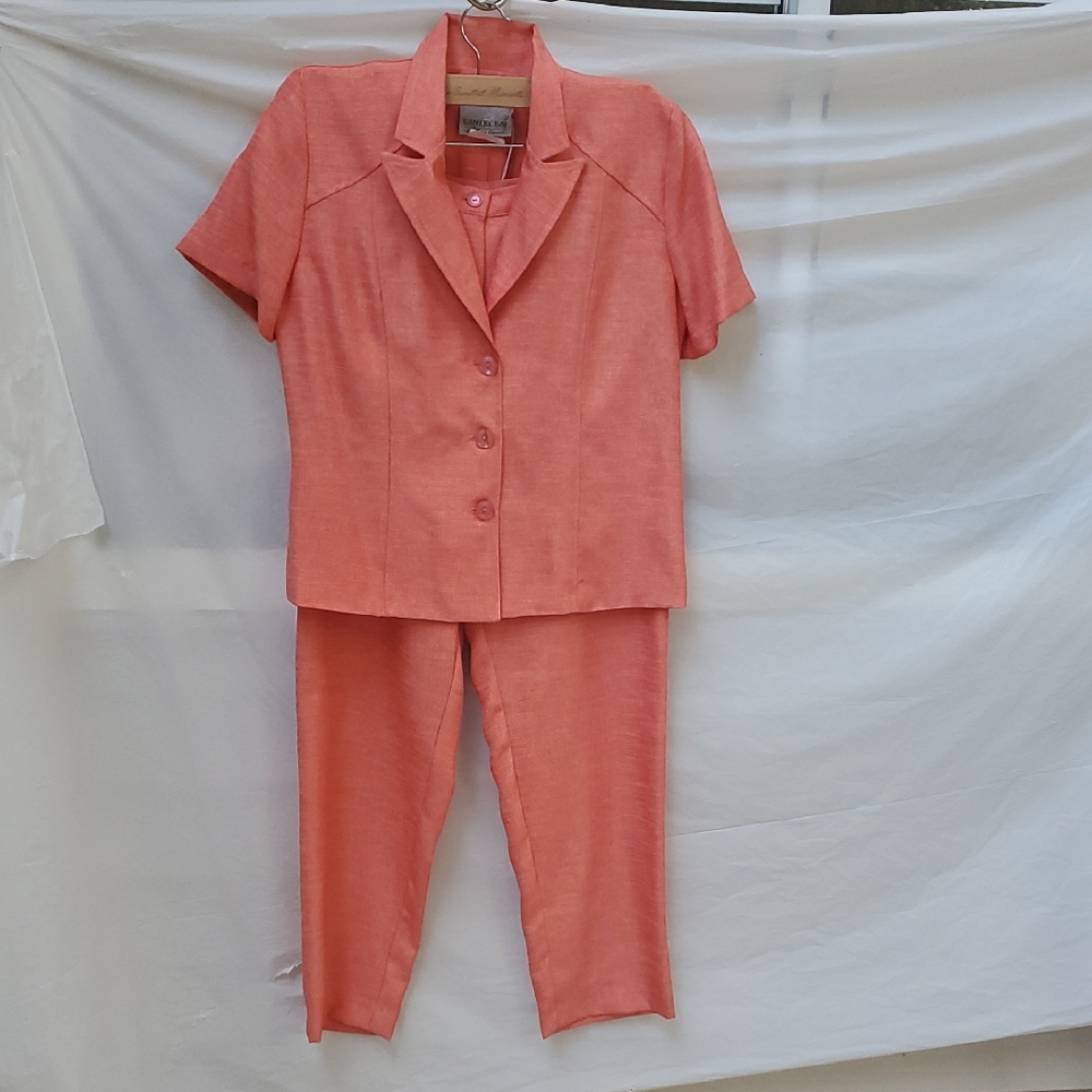 Elegant Coral Women's Pantsuit